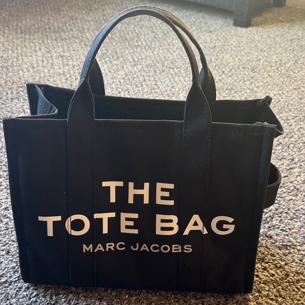 Marc Jacobs Black Canvas Tote Bag